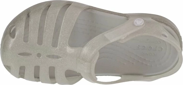 Sandali za otroke Crocs Isabella Jr, sivo/srebrni