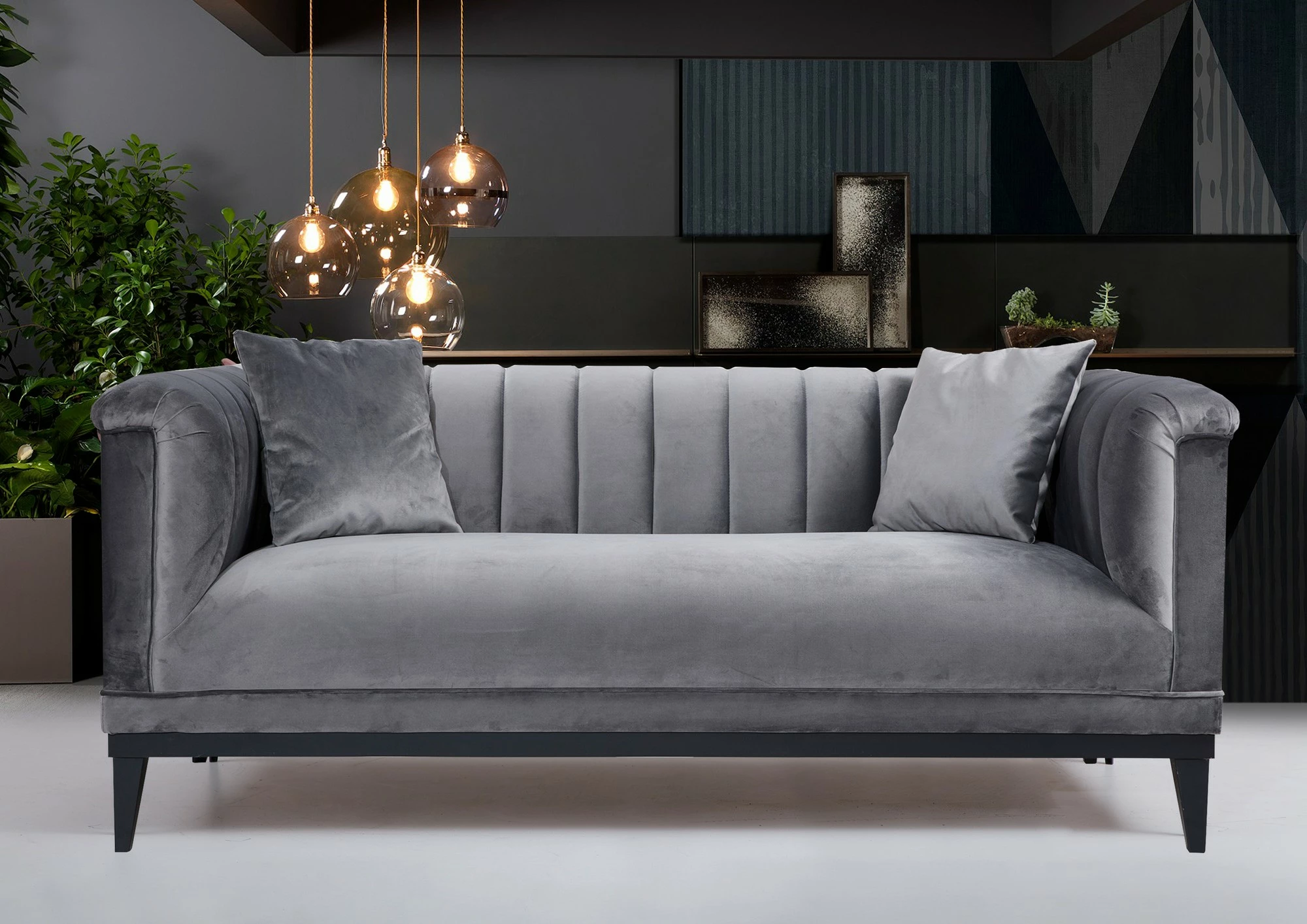 Dvosed Trendy, temno siva - Atelier del Sofa