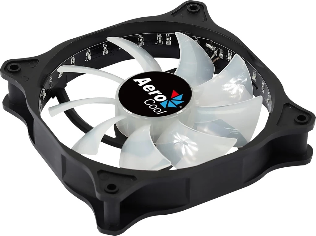 Ventilator 12 cm LED RGB Aerocool COSMO12FRGB