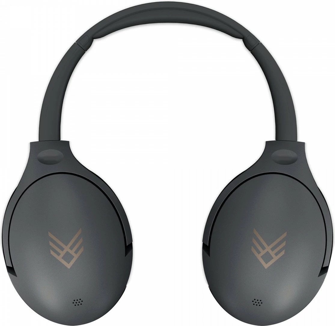 Velike slušalke Audeeo Serene Hush Pro, Bluetooth 5.0, aktivno zmanjševanje šuma (ANC), 35 ur baterije, črne