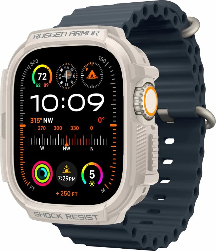 Zaščitna prevleka Rugged Armor za Apple Watch Ultra 1/2 49 mm, bež