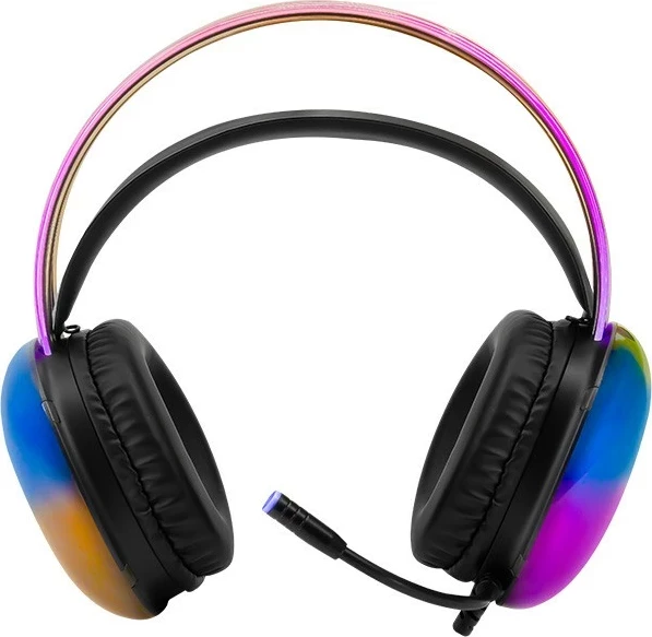 Gaming slušalke z mikrofonom Tracer GameZone GZ X4, z RGB osvetlitvijo, z vodnikom, večbarvne