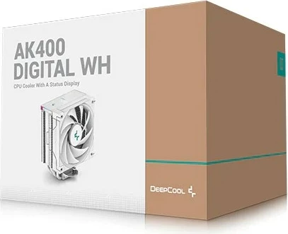 Procesorski hladilnik DEEPCOOL AK400 DIGITAL SE WH, bel