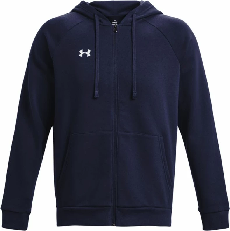 Duks z zadrgo Rival Fleece FZ, Under Armour, moški, temno moder