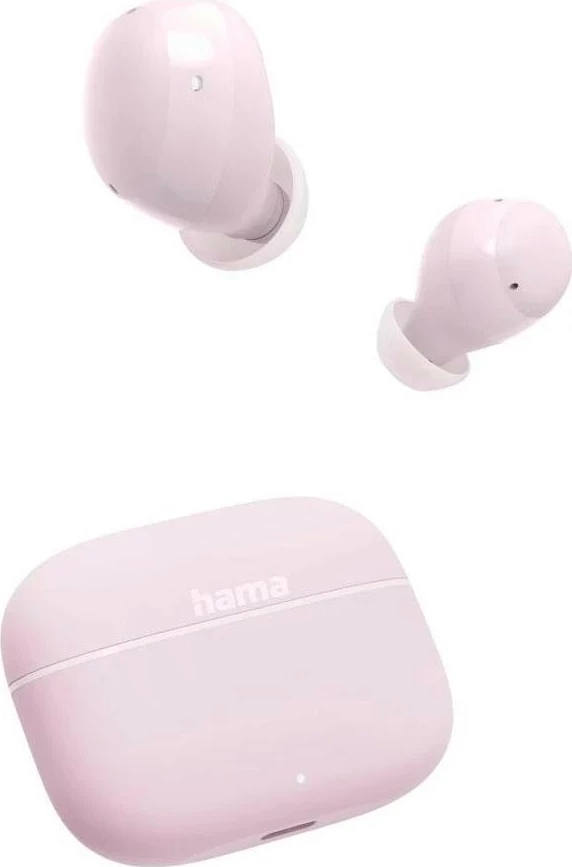 Brezžične in-ear slušalke Freedom buddy II Hama, Bluetooth 5.3, rožnate