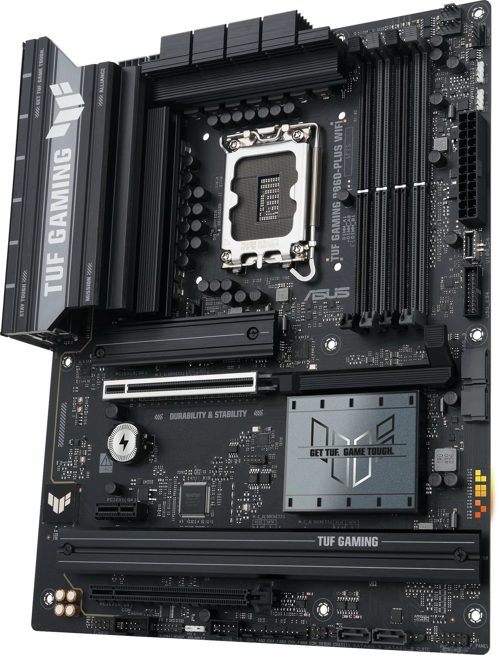 Plošča za matično ploščo ASUS TUF GAMING B860-PLUS WIFI, LGA1851, ATX