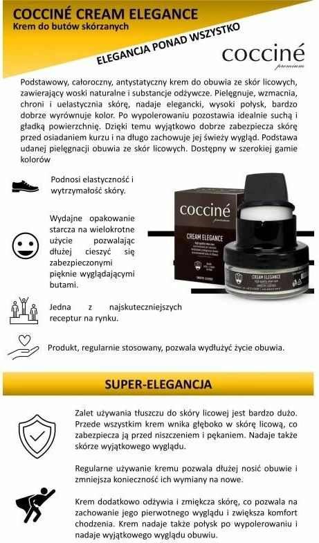 Krem za čevlje, Coccine, prozoren