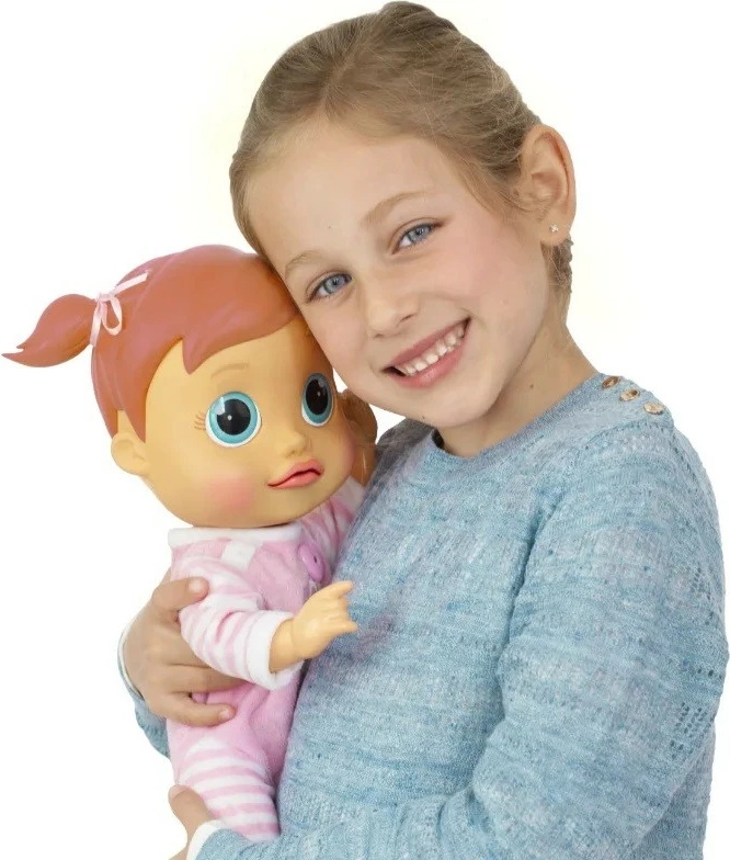 Interaktivna lutka Emma, Epee EP03198, 38 cm, z igralnim pametnim telefonom, rožnata