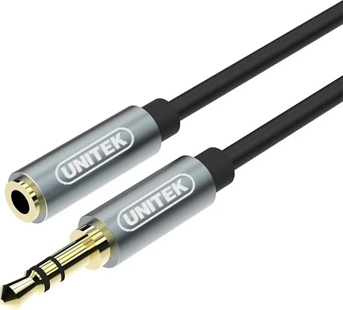 Kabel miniJack 1,0 m, črn Unitek