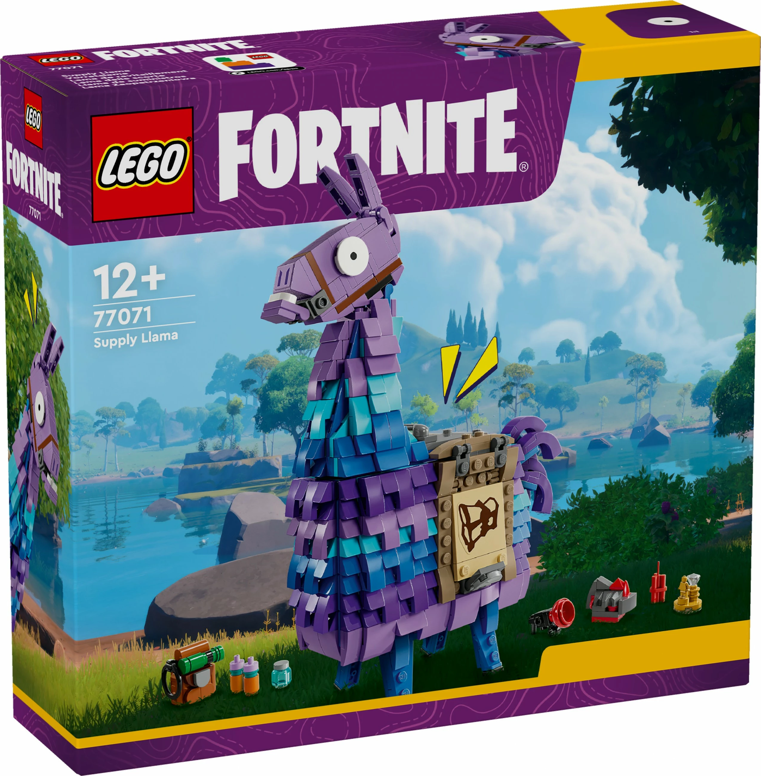 Set gradnje Supply Llama LEGO Fortnite 77071, 691 kosov, večbarven