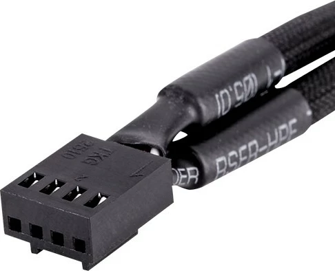 Kabal PWM 4 pin Y, Thermaltake Tt Mod, 3 kosa, črn