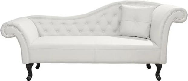 Sofa Chesterfield, bela, z desnim naslonom, Niovi FH3008.02, 190x61x84 cm