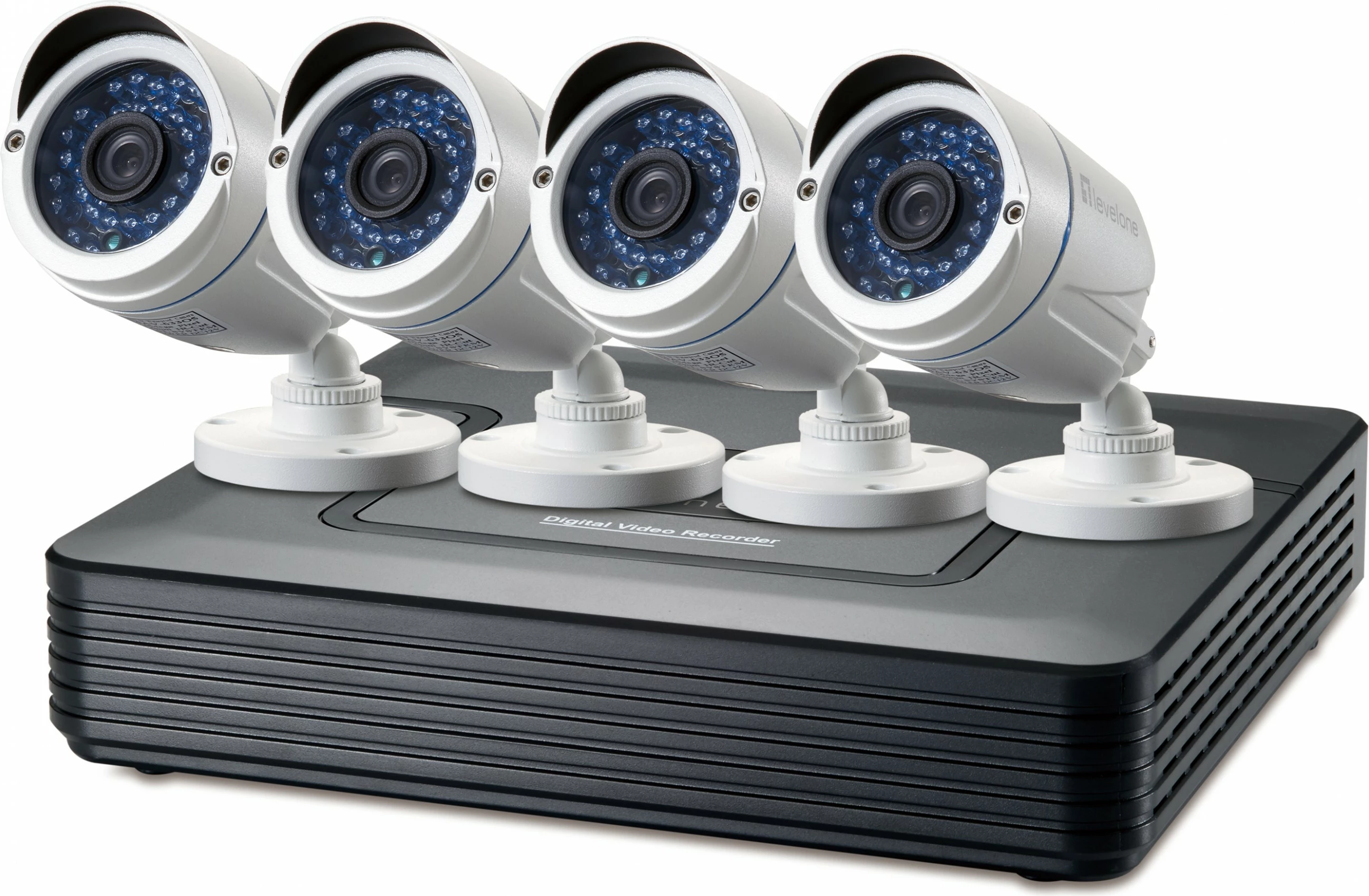 Sistem za nadzor LevelOne DSK-8001, z napeljavo, Bullet, BNC, za notranjo/zunanje uporabo, 18 m, 30 m