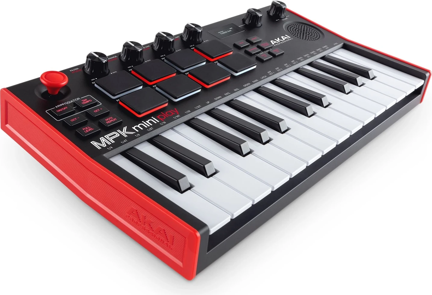 Muzikalni kontroler AKAI MPK Mini Play MK3, črno/rdeč