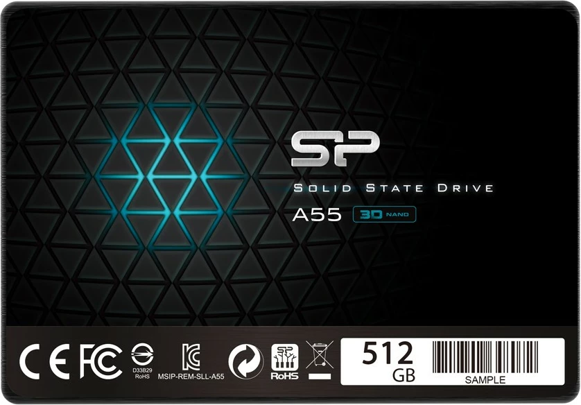 SSD 512GB, 2.5", SATA III, črn Silicon Power Ace A55