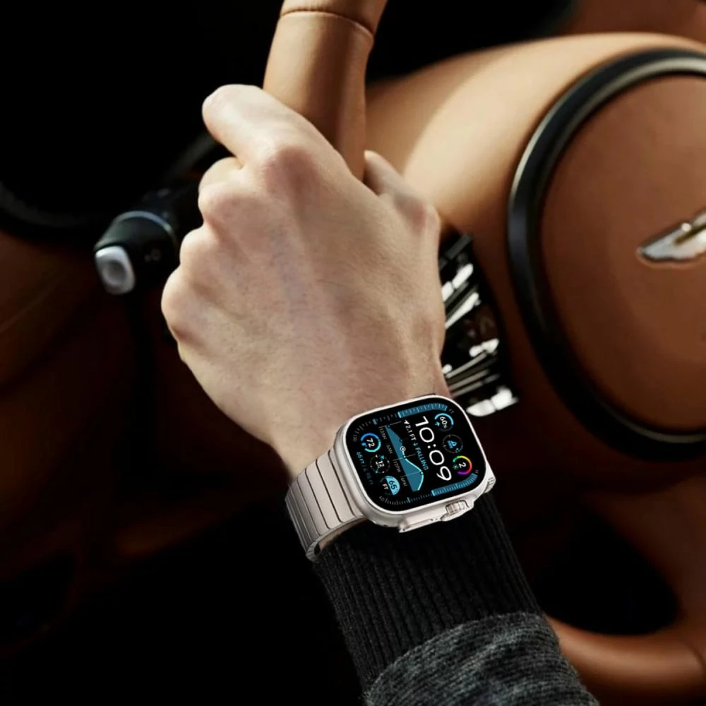 Metalni pašček LinkBand za Apple Watch 44/45/46/49 mm, Tech-Protect, srebrn