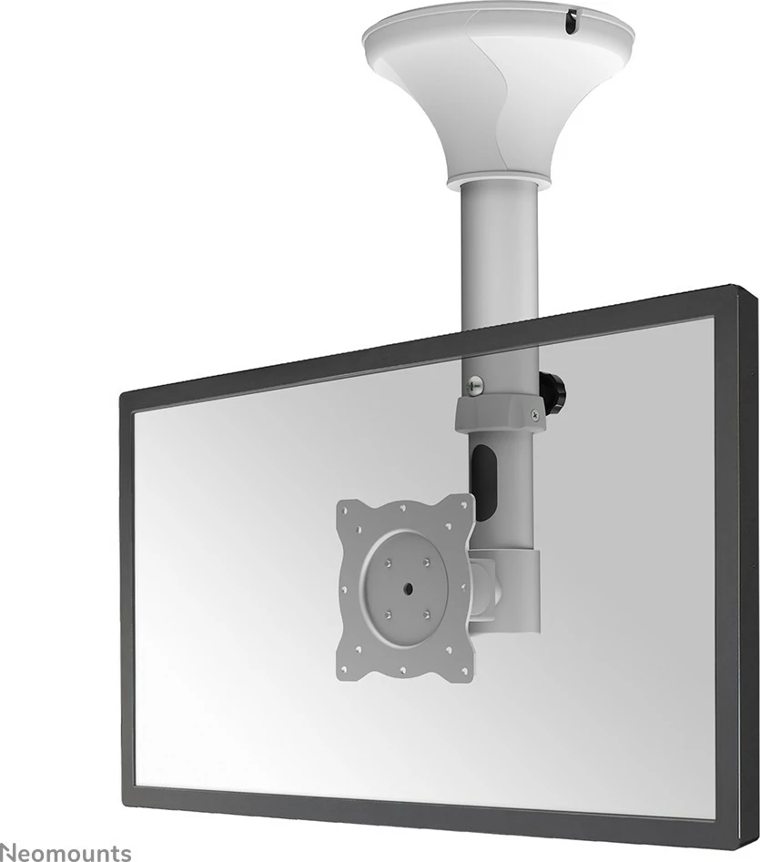Stropni nosilec za monitor/TV Neomounts FPMA-C025SILVER, 10–30 palcev, vrtljiv, srebrn