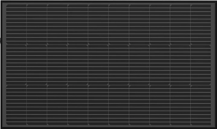 Set fotovoltaičnih panelov 2x100 W, trdna konstrukcija, črn, EcoFlow