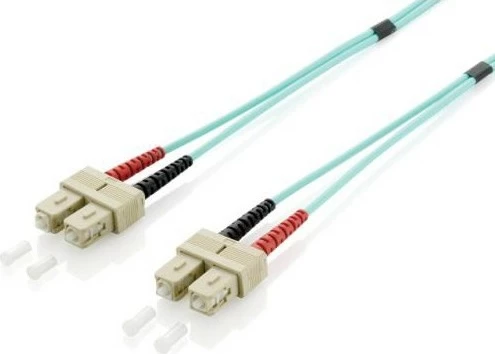 Optični patch kabel SC/SC, OM3, 2 m, turkizen - Equip