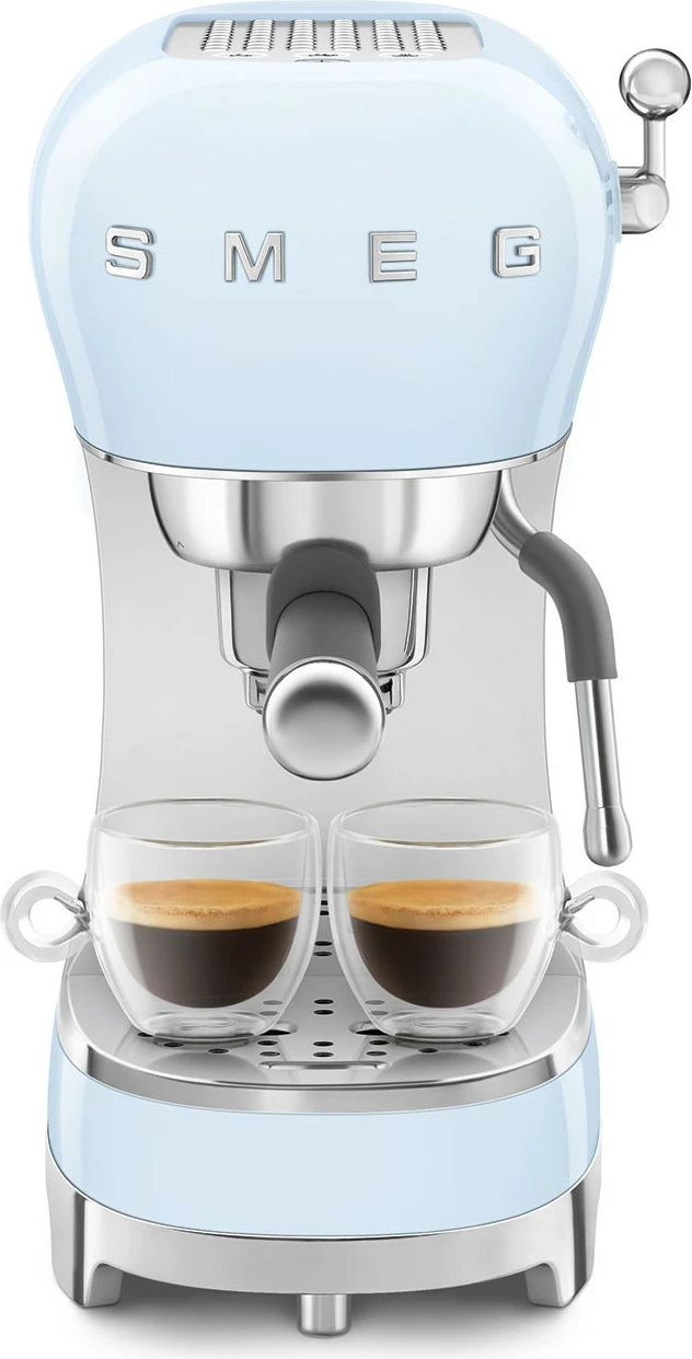 Aparat za espresso SMEG ECF02PBEU, ročni, 1,1 L, 15 bar, pastelno modra