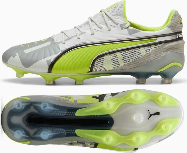 Futbalske kopačke Puma King Ultimate FG/AG, moške, pepelno-zeleno