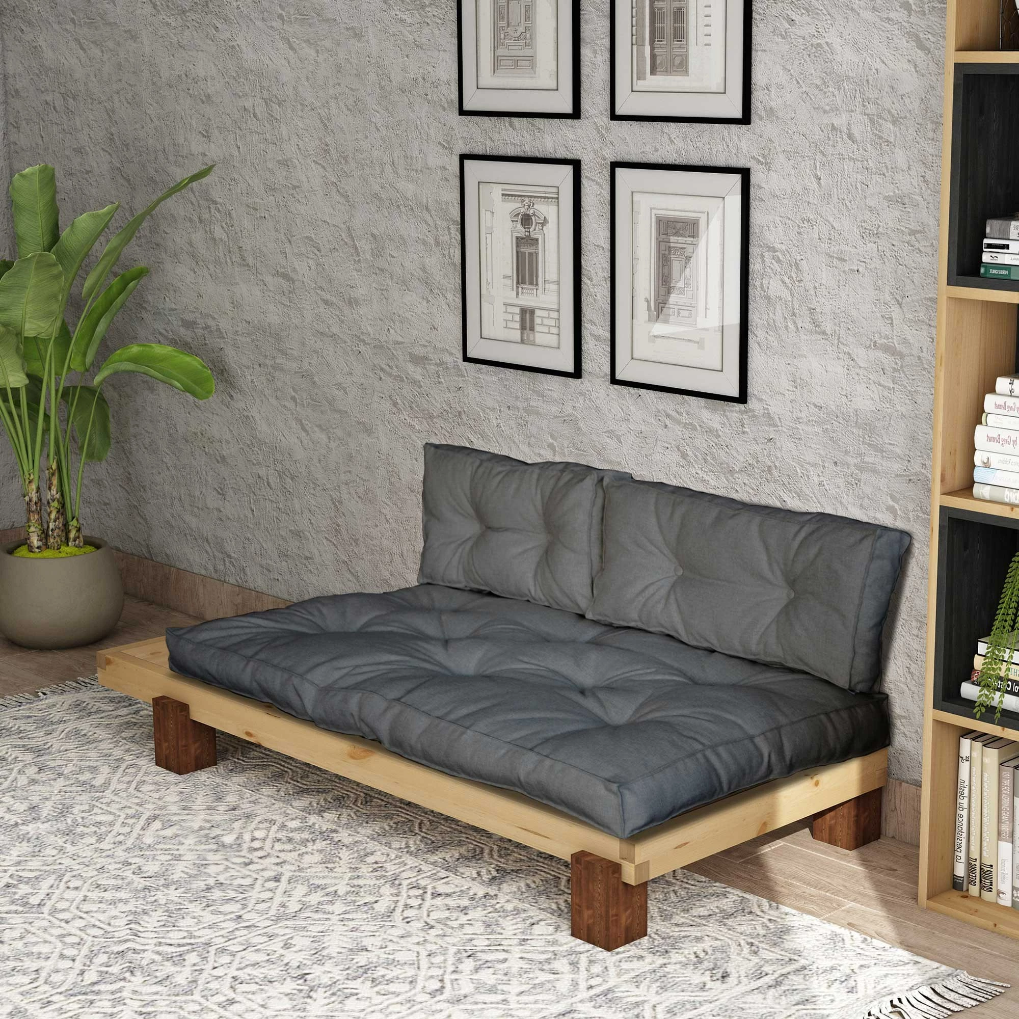 Ležalnik Atelier del Sofa CPT8302-200, naravna/siva