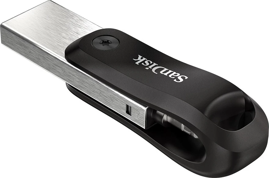 USB ključek 128 GB, SanDisk, siv in srebrn