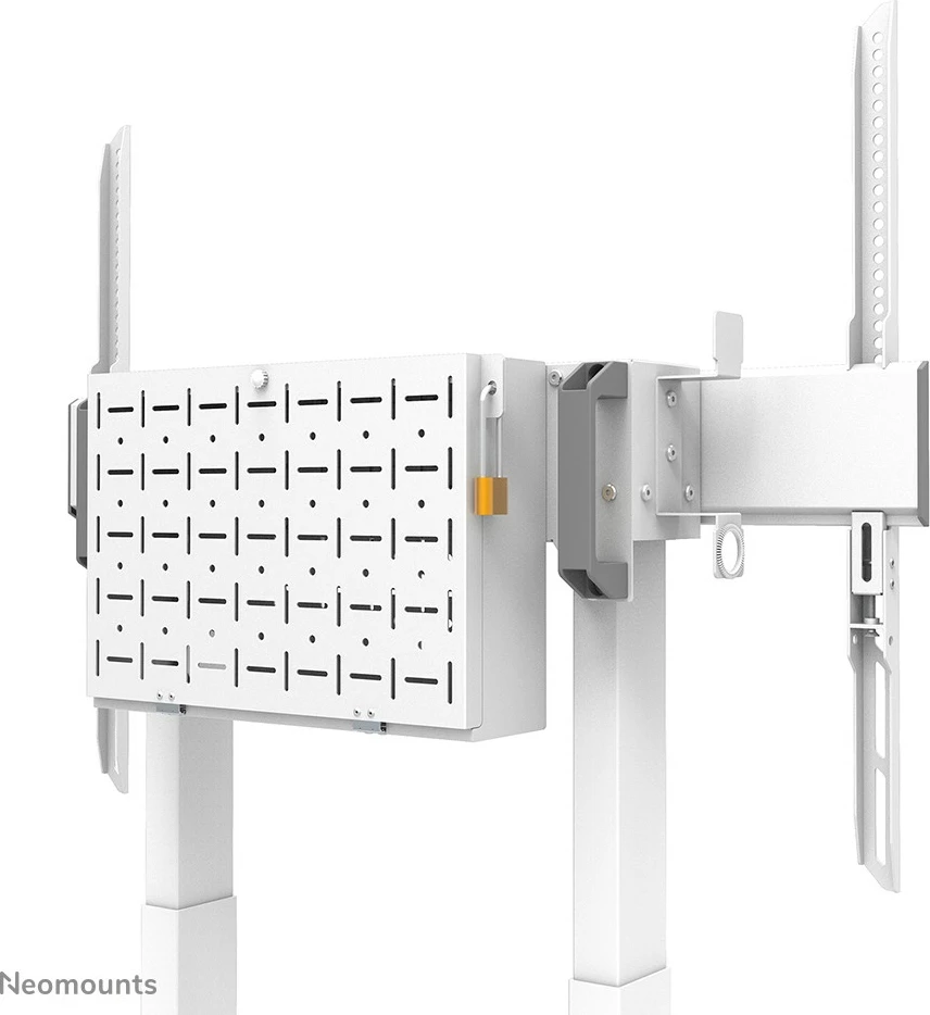 Motorni nosilec za TV Neomounts FL55-875WH1, za zaslone 55-100 in, bel