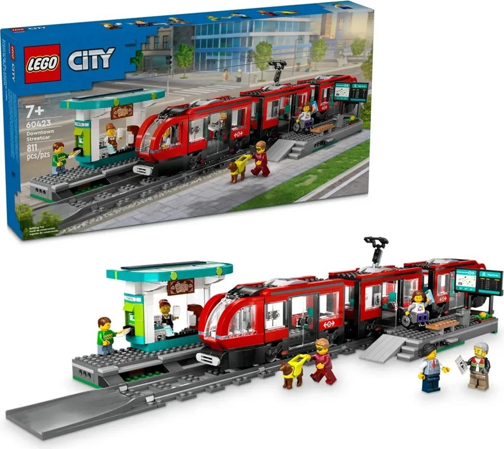 Tramvaj in postaja LEGO CITY 60423, set
