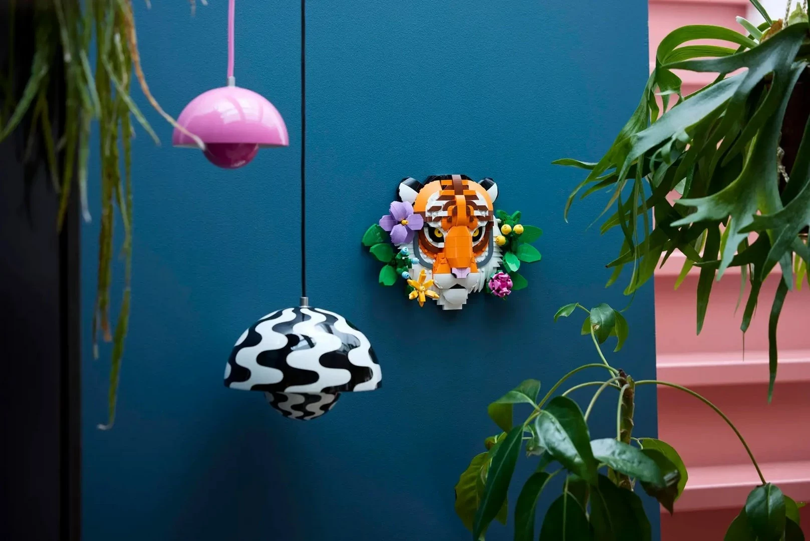 Mural/Tri-dimenzionalna umetniška sestava LEGO ART The Fauna Collection Tiger 31217 za odrasle, 744 delov