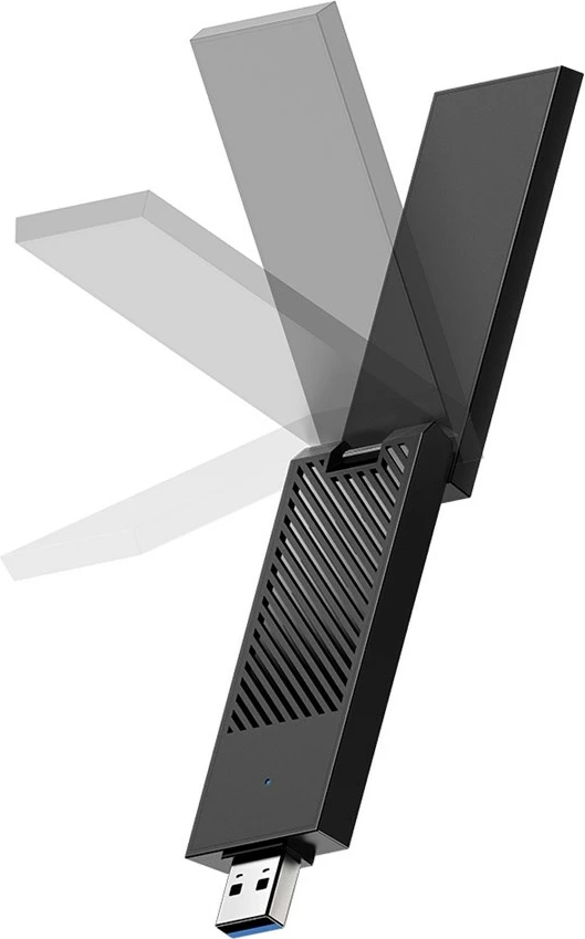 USB Wi-Fi adapter AC1300 CUDY WU5400, 2 anteni, črn