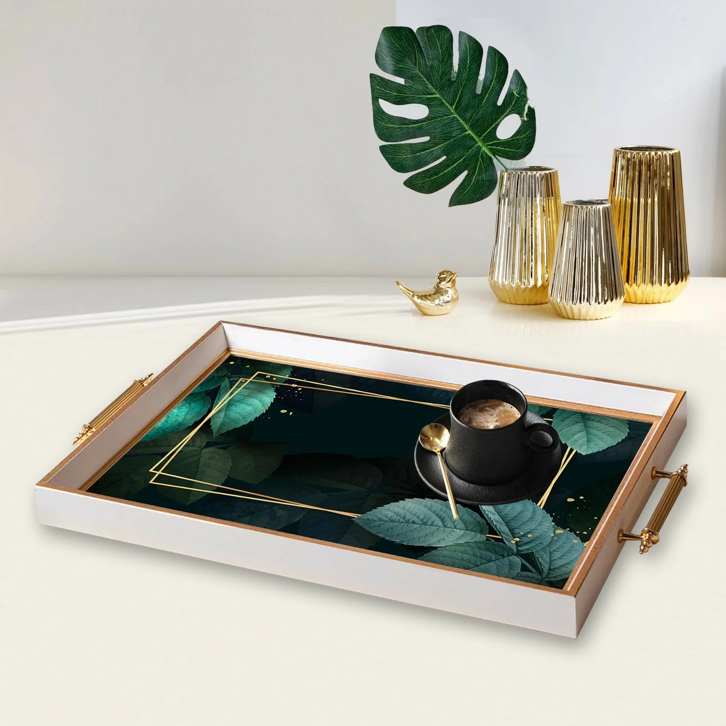 Pladenj iz stekla Aberto TPB9774, večbarven