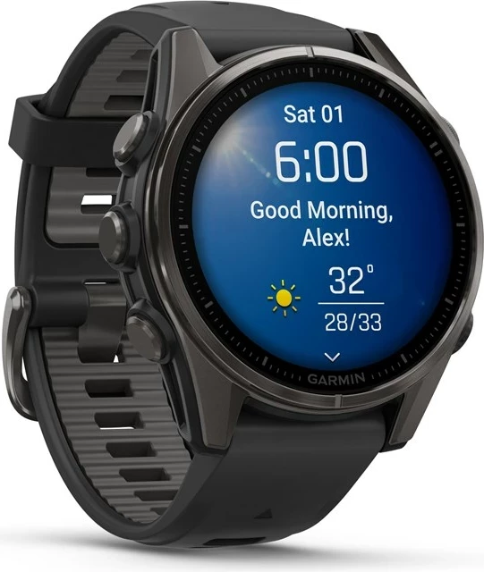 Pametna ura fenix 8, 43 mm, 32 GB, AMOLED, Garmin, črna