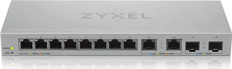 Upravljan stikalo Zyxel XGS1210-12, Gigabit Ethernet, šedo