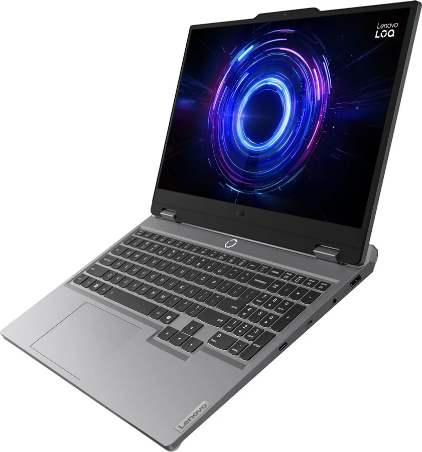 Gaming prenosnik 15,6" Lenovo LOQ 15IRX10, Intel Core i5-13450HX, 16 GB RAM, 512 GB SSD, NVIDIA RTX 4060, siv