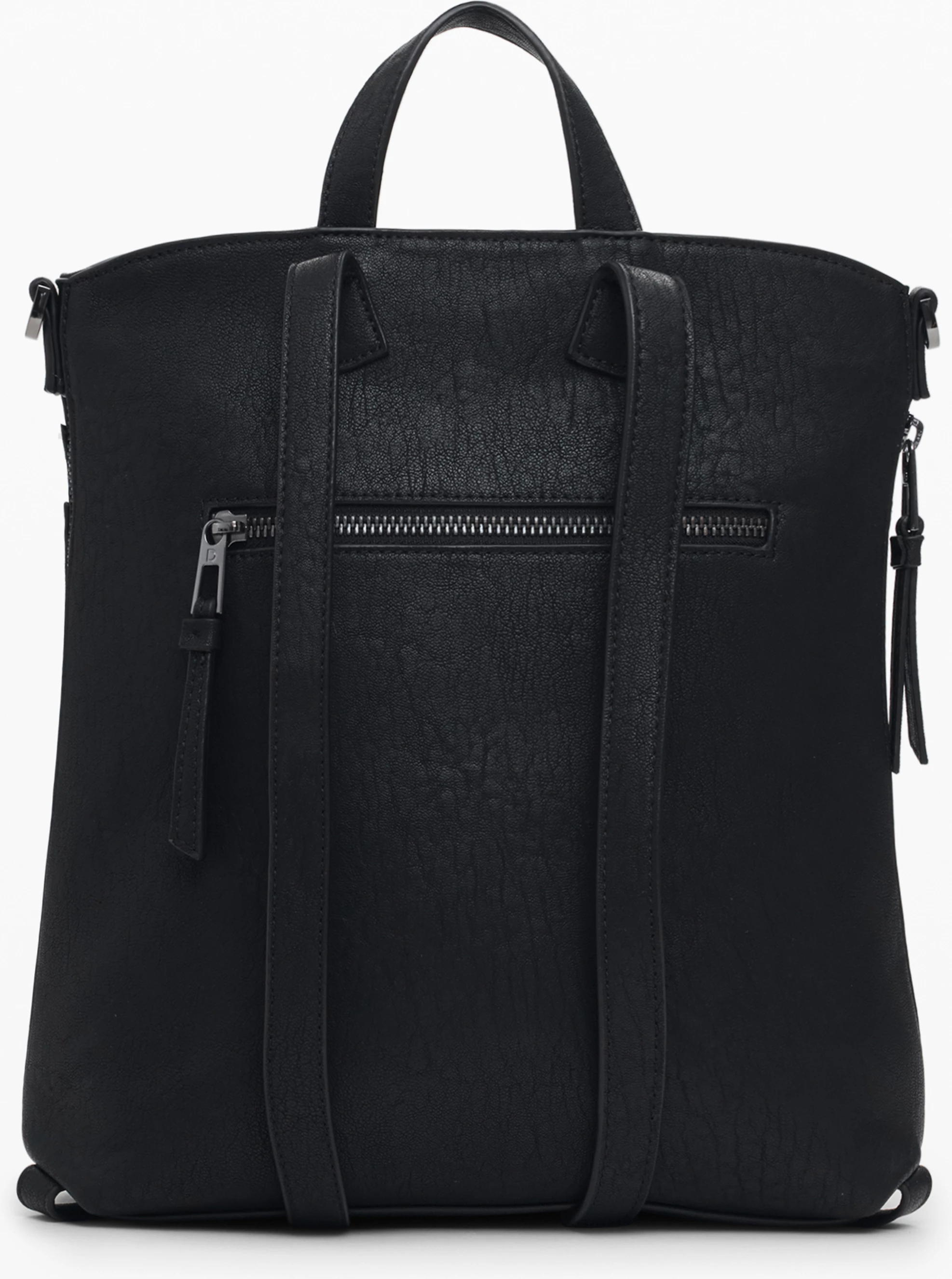 Mini nahrbtnik z vezenimi DESIGUAL EMBRO PATCH PRETORIA, ženski, črn