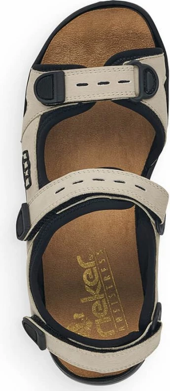 Sandali, udobni ženski sandali Rieker, bež