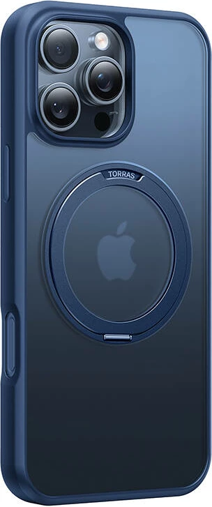 Ovitek za iPhone 16 Pro Max Torras Ostand Pro, moder