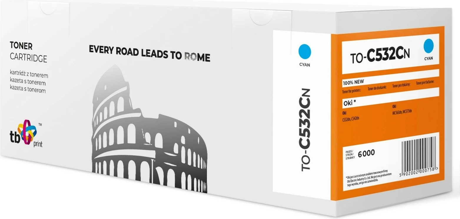 Toner kartuša TB Print TO-C532CN za Oki C532dn/C542dn/MC563dn/MC573dn, cijan