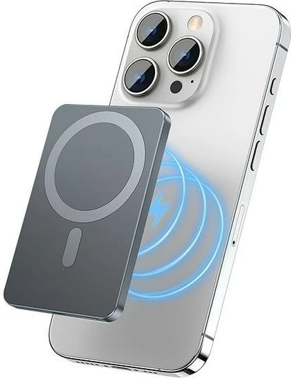 Powerbank AWEI P112K, 5000 mAh, MagSafe, siv