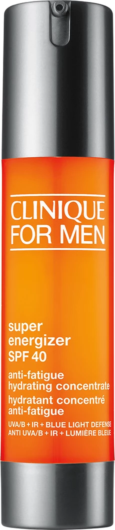 Hidratantna krema za obraz za moške Clinique For Men Super Energizer SPF 40 Anti-Fatigue Hydrating Concentrate, 48 ml