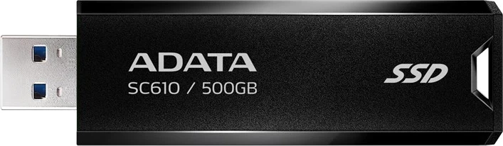 Zunanji SSD, 500 GB, črn - ADATA SC610