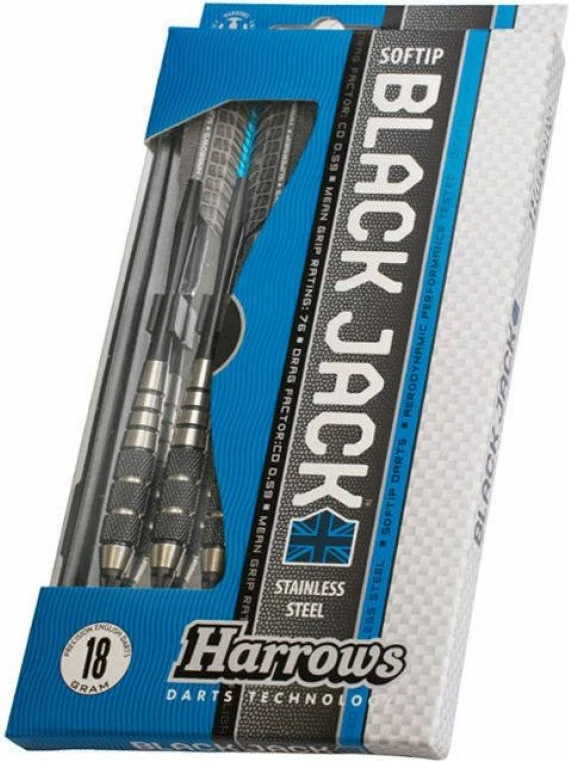 Darte elegantne Harrows Black Jack, črne, za moške in ženske