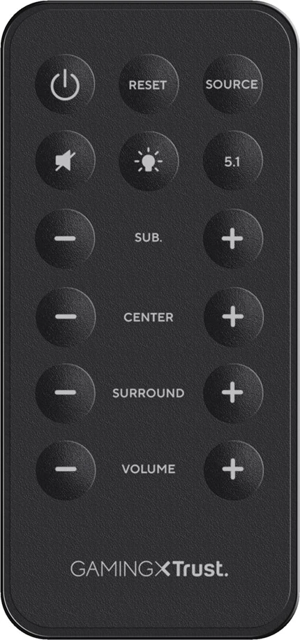 Sistem zvočnikov GXT 658 Tytan, 5.1 kanalov, 90 W, črno