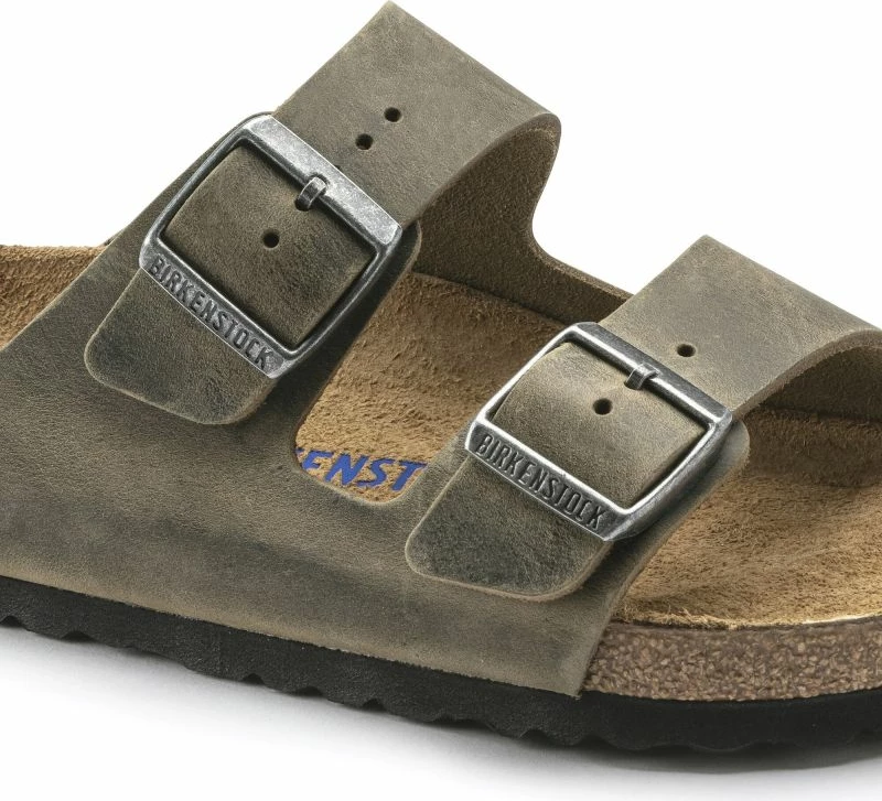Flip-flop Arizona z mehkimi podplatom, Birkenstock, zelene, za ženske/moške