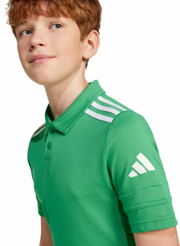 Polo majica za otroke adidas, zelena