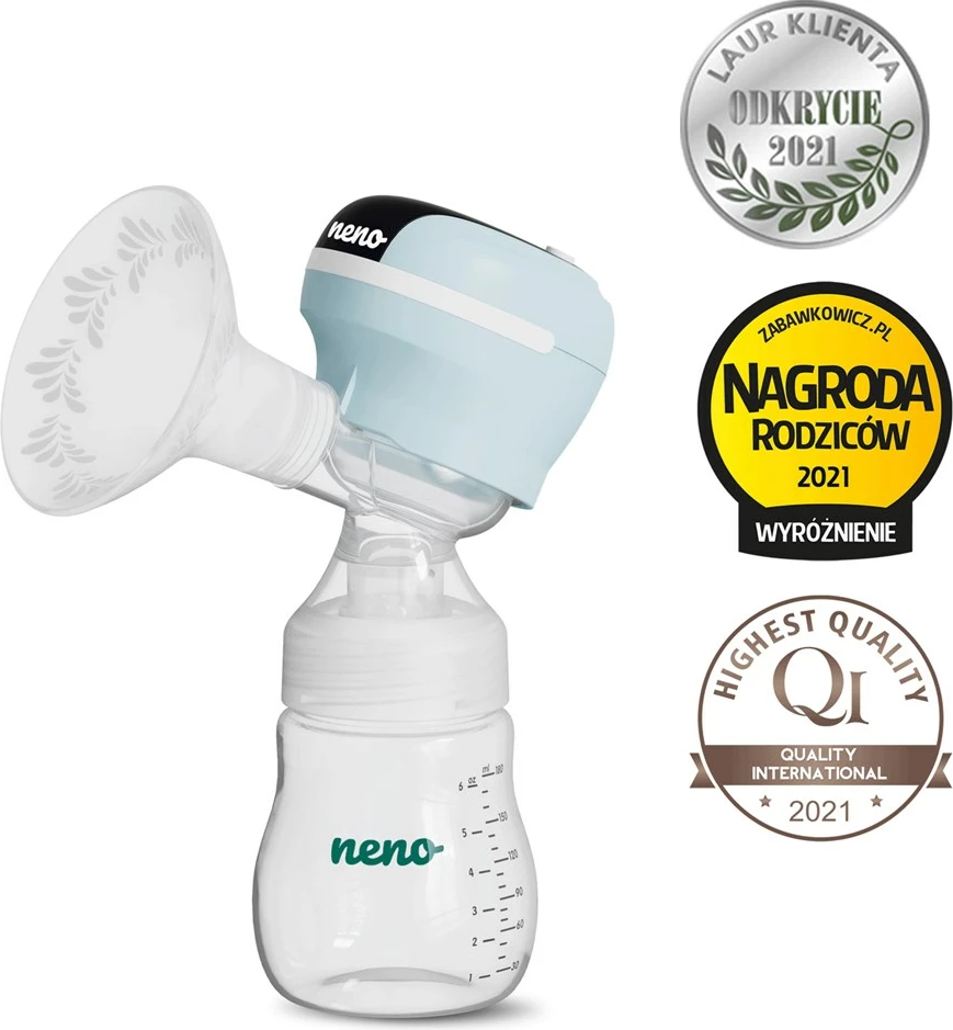 Električna prsna črpalka, Neno ANGELO, 180 ml, modra