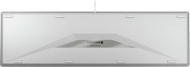 Tanka tipkovnica za Mac Cherry KC 6000C, žična, USB, škarjasta stikala, QWERTZ, srebrna