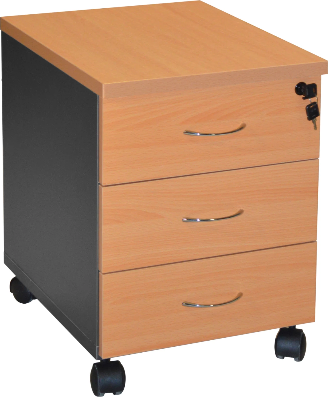 Profesionalni pisarniški predalnik FH2011.01 hrast s 3 predali 38X48X53cm