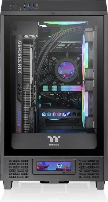 LCD-panel za ohišje The Tower 200, Thermaltake, črn